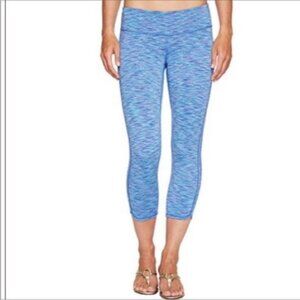 Lilly Pulitzer Women’s Blue Purple Luxletic Cropped Leggings Pants Size XS
